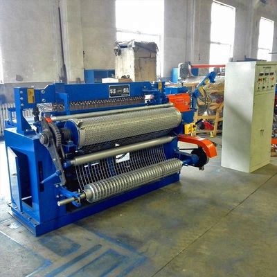 90rows/Min Dia 2.6mm Iron Wire Making Machine , PLC Fence Mesh Welding Machine