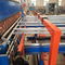 3.5m Width Cultivating Fishery Wire Welding Machinery , 51pcs Pin Diamond Fence Making Machine
